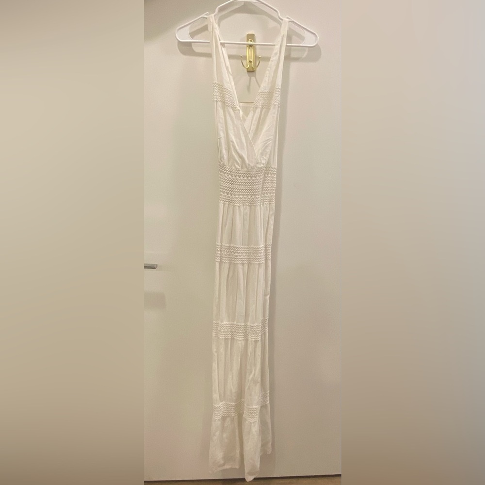 white maxi dress